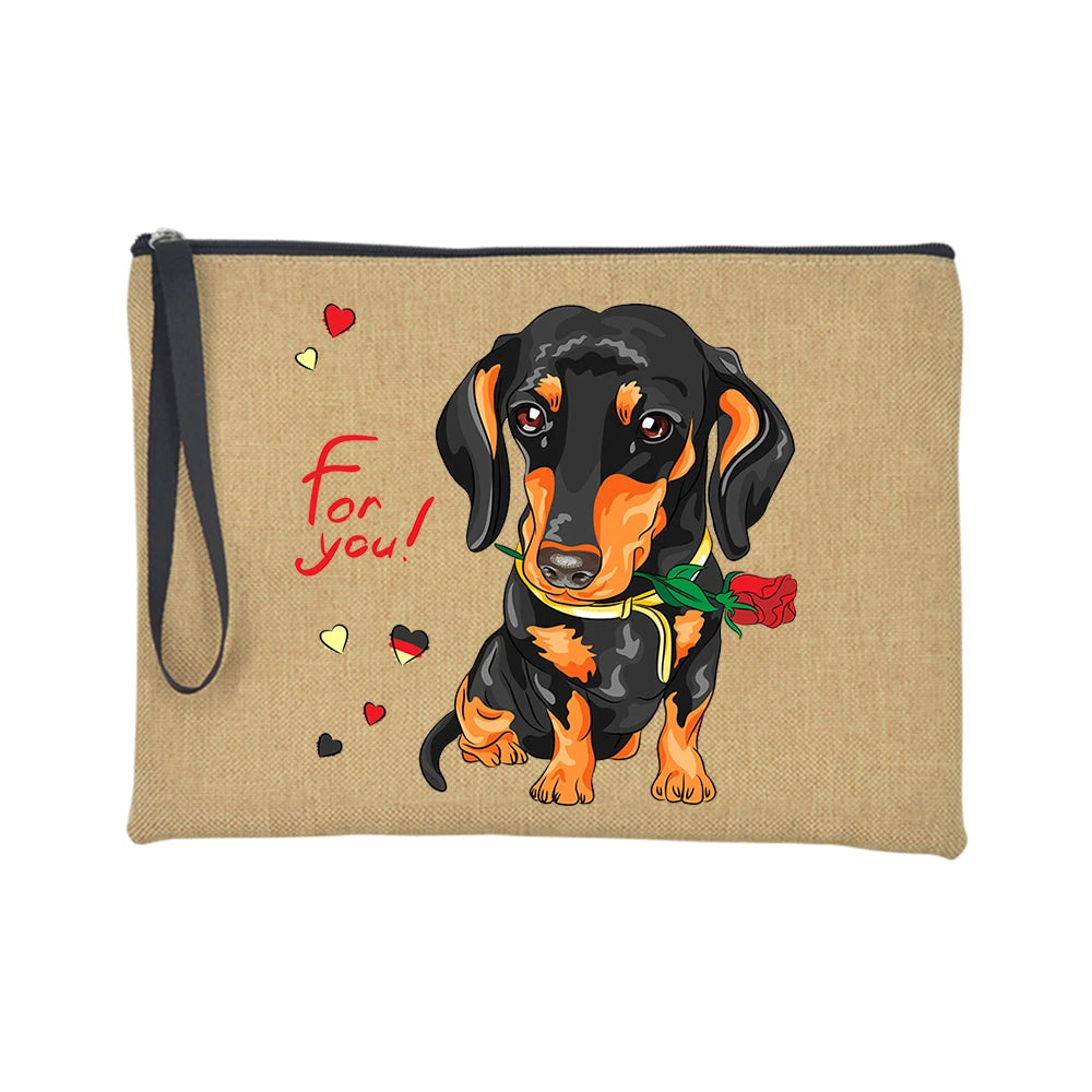 Dachshund-Print-Makeup-Bag-Travel-Toiletry-Organizer-doxie.us