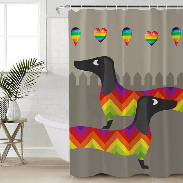 Dachshund Shower Curtain - Dachshund shop.jpg