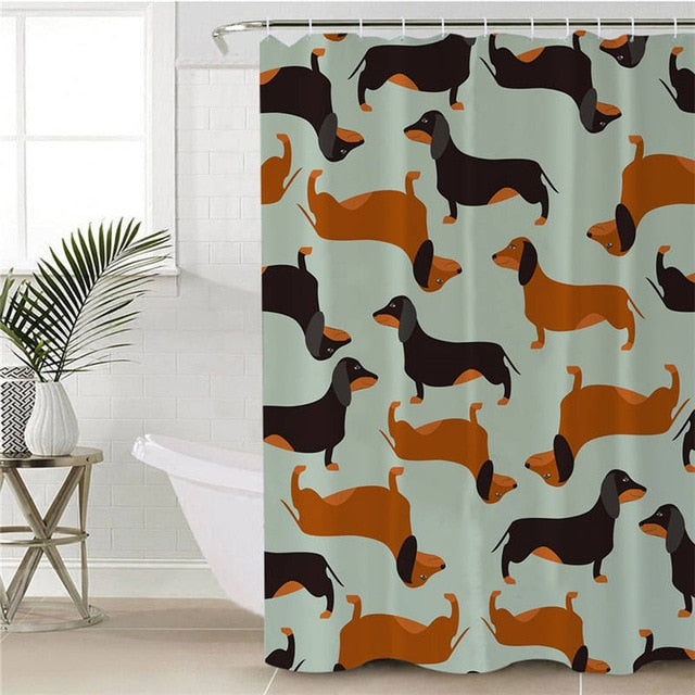 Dachshund Shower Curtain - Dachshund shop.jpg