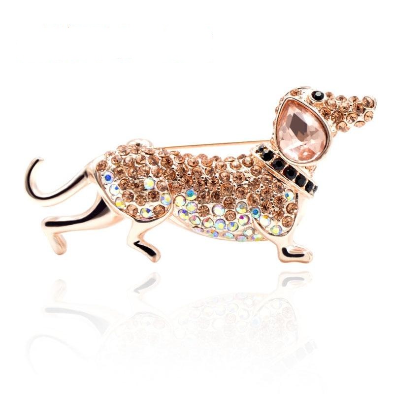 Dachshund Brooches Rhinestone Sausage for Women - Dachshund shop.jpg