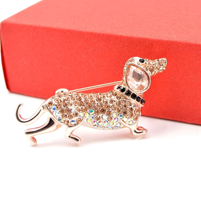 Dachshund Brooches Rhinestone Sausage for Women - Dachshund shop.jpg