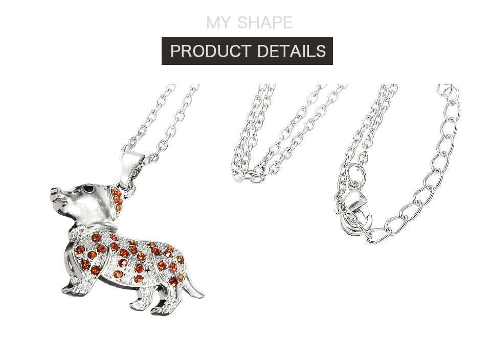 Dachshund Chain Necklace Silver Plated Jewelry - Dachshund shop.jpg