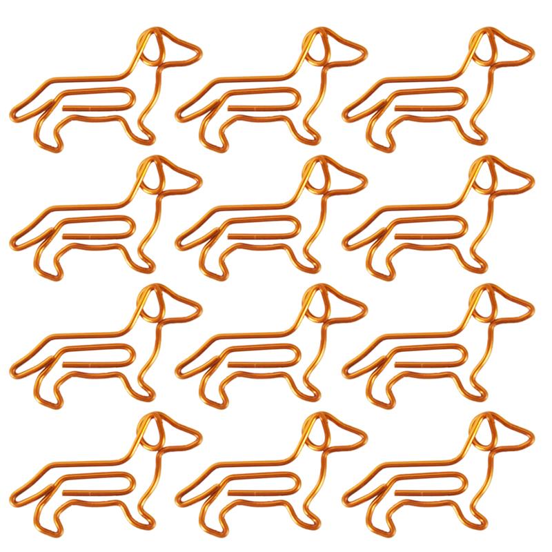 Dachshund Shaped Golden Paper Clips- dachshund shop.jpg