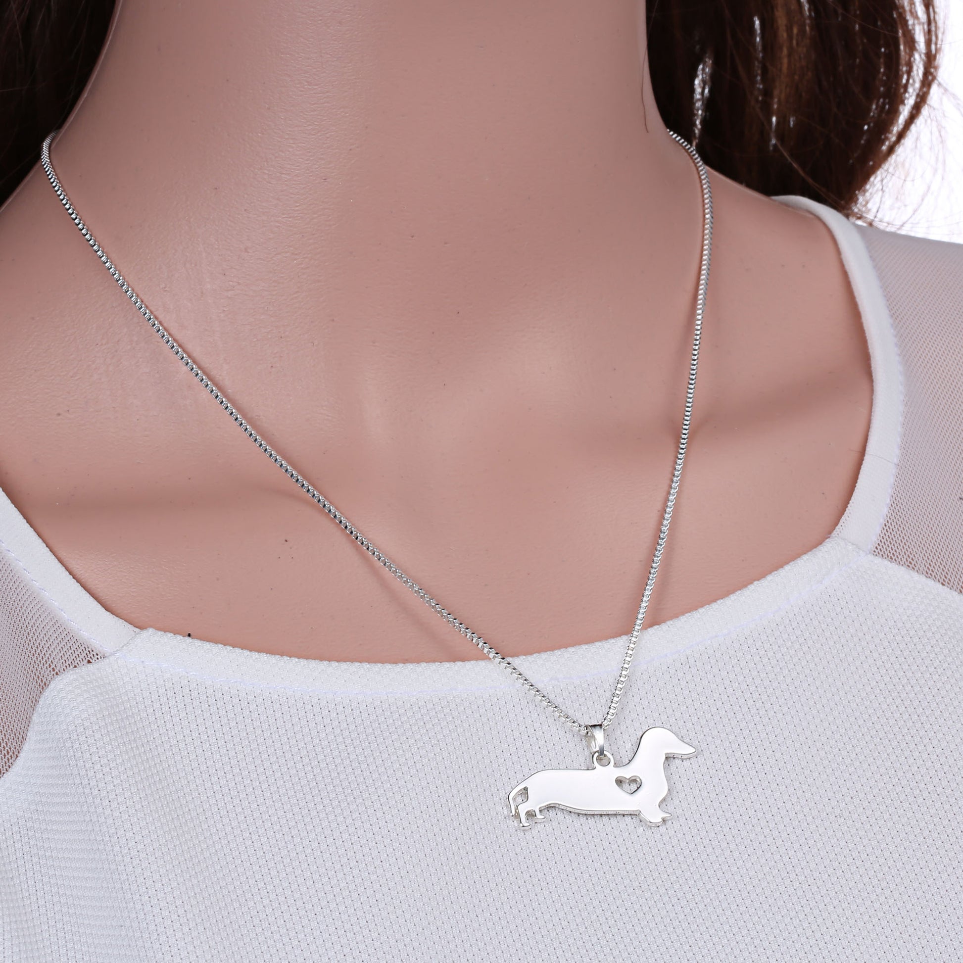 Dachshund Necklace Sterling Silver - Dachshund shop.jpg