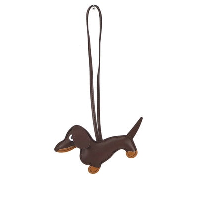 Llavero de cuero PU Dachshund I accesorios para llaveros