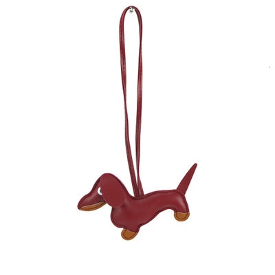 Llavero de cuero PU Dachshund I accesorios para llaveros