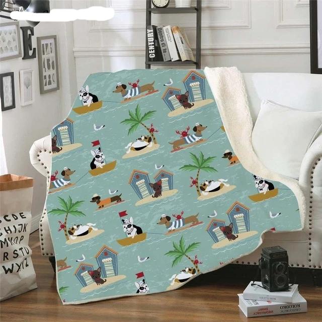 Dachshund Fleece Blanket for Beds - Dachshund Shop.jpg