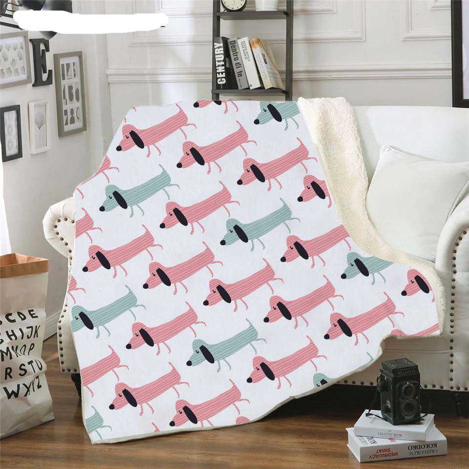 Dachshund Fleece Blanket for Beds - Dachshund Shop.jpg