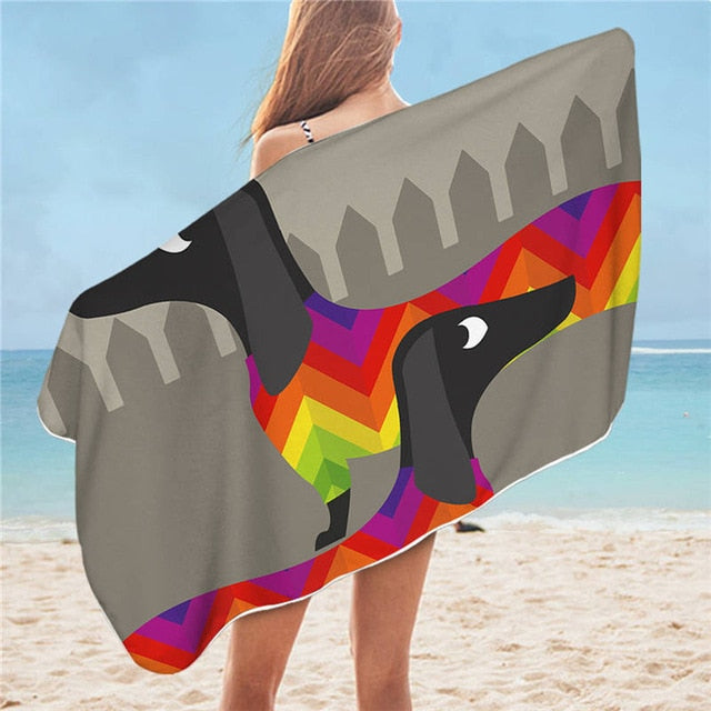 Dachshund Beach Towel - Dachshund Shop.jpg