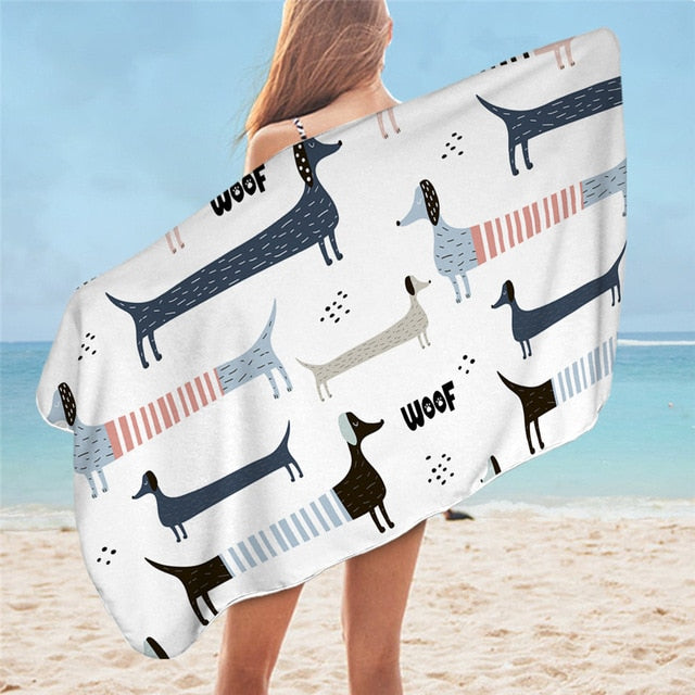 Dachshund Beach Towel - Dachshund Shop.jpg