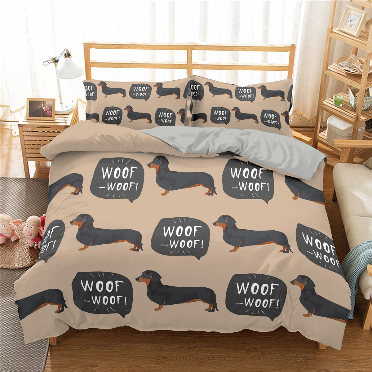 Dachshund Duvet Cover Stylish Bedding Set - Dachshund Shop.jpg