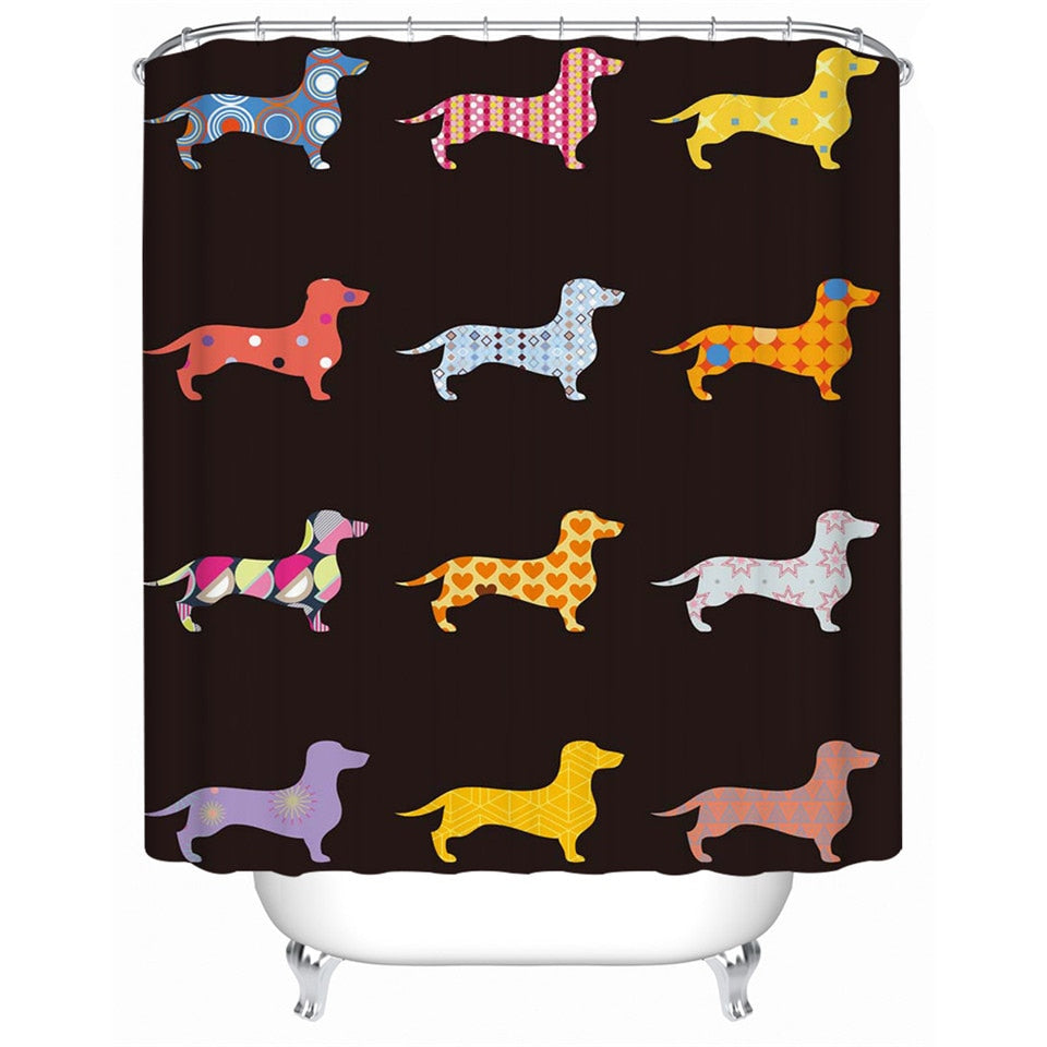 Dachshund Shower Curtain - Dachshund shop.jpg