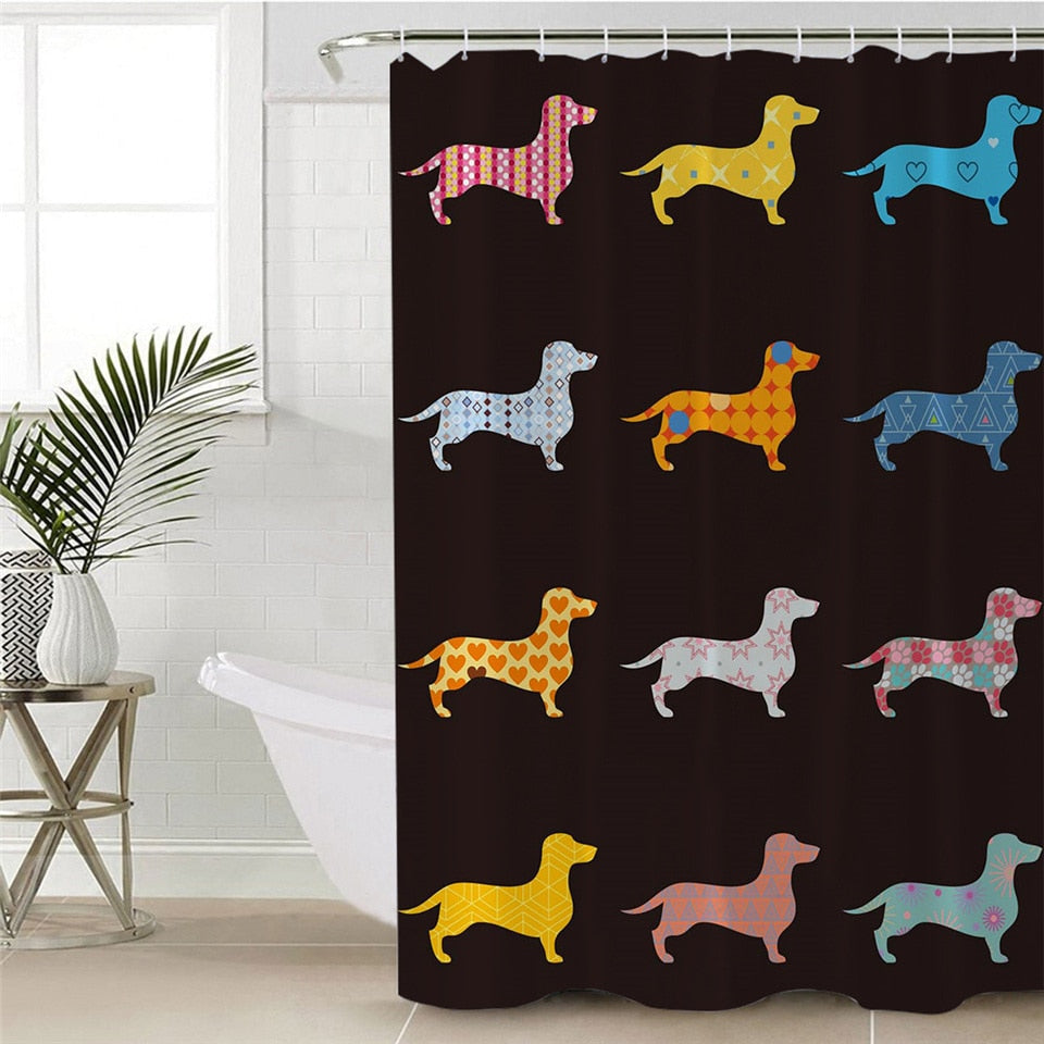 Dachshund Shower Curtain - Dachshund shop.jpg