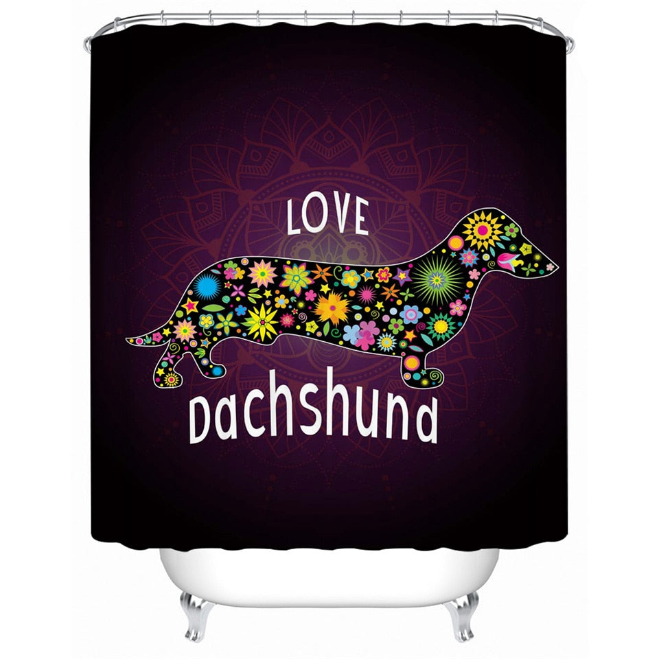 Dachshund Shower Curtain - Dachshund shop.jpg