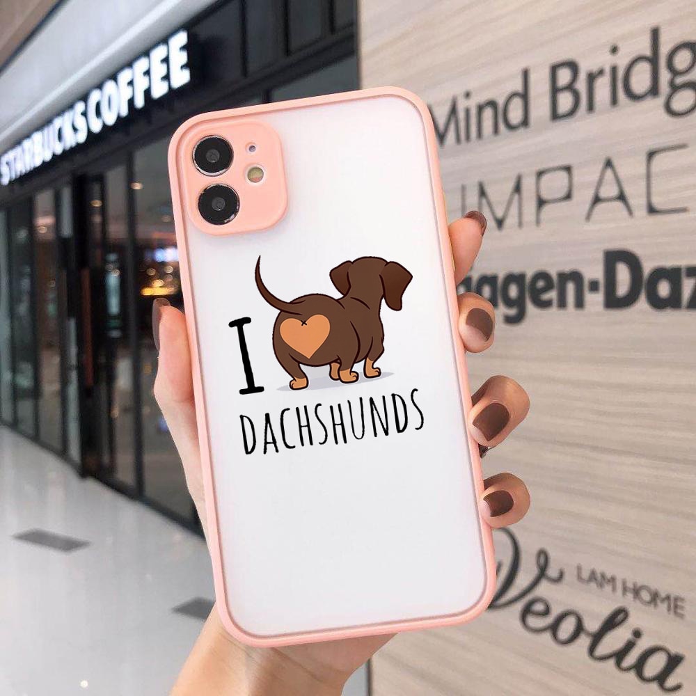 Dachshunds Phone Case For iPhone Transparent Hard Cover - Dachshund shop.jpg