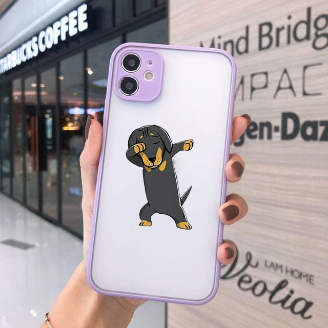 Dachshunds Phone Case For iPhone Transparent Hard Cover - Dachshund shop.jpg