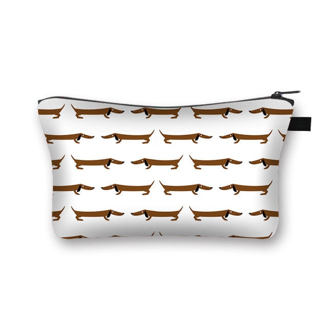 Dachshund Makeup Bag Travel Organizer Cosmetic Bag- Dachshund Shop.jpg