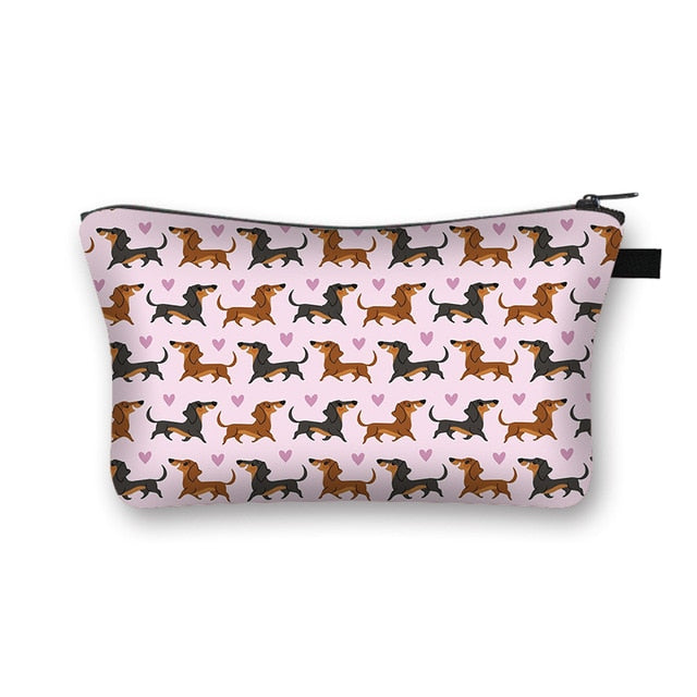 Dachshund Makeup Bag Travel Organizer Cosmetic Bag- Dachshund Shop.jpg