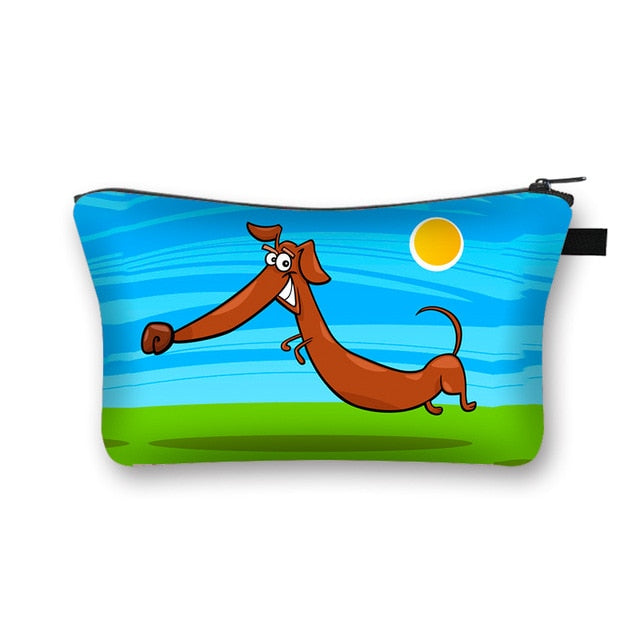 Dachshund Makeup Bag Travel Organizer Cosmetic Bag- Dachshund Shop.jpg