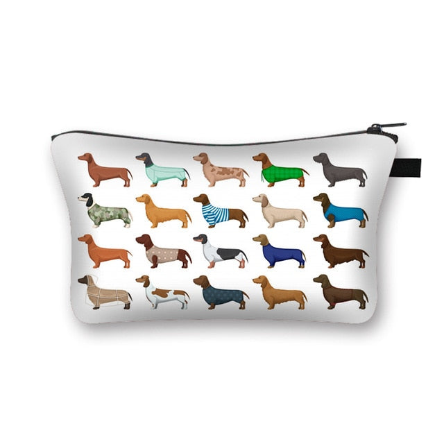 Dachshund Makeup Bag Travel Organizer Cosmetic Bag- Dachshund Shop.jpg